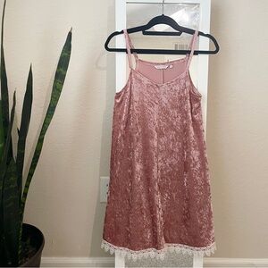 NOWDAYS🩷Velvet Slip Dress.